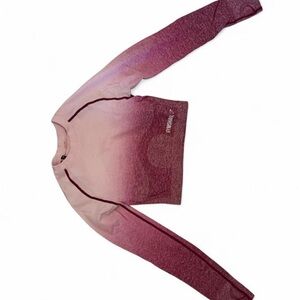 Pink Ombre Long Sleeve Top